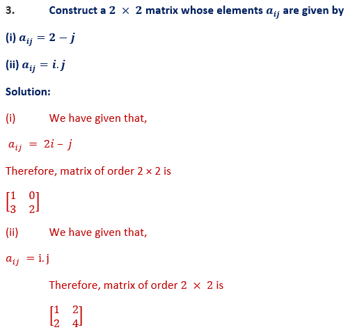 ML Aggarwal Solutions Class 10 Maths Chapter 8 Matrices